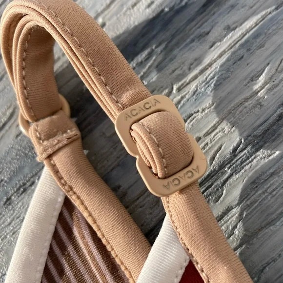 ACACIA - Free People Clove Piped Oxford Bikini Bottom - L - Picture 9 of 16